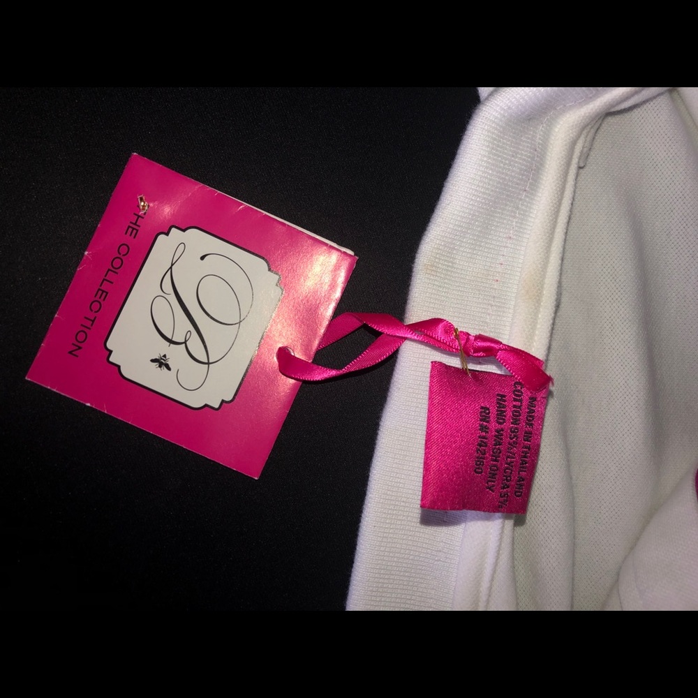 NWT white polo style, B the collection shirt - Picture 6 of 10